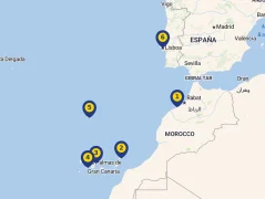 Mapa plavby