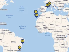 Mapa plavby