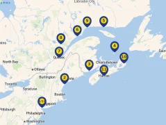 Mapa plavby